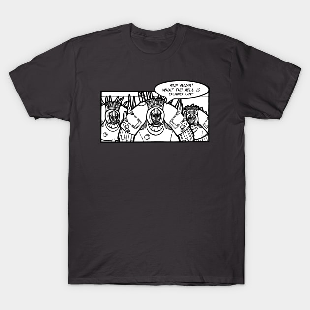 The Mondoshawans are surprised T-Shirt by OlgaMaletina